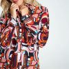 Kleding Cassis | Katoenen Hemd Met Geometrisch Motief Roze