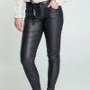 Kleding Cassis | Effen Slim Sportswear Broek In Katoen Met 5 Zakken En Stoffen Riem Donkergrijs