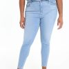 Kleding Cassis | Skinny Jeans Met Hoge Taille Licht Denim