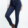 Kleding Cassis | Effen Slim Broek Met 4 Zakken En 1 Knoop Denim