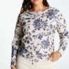 Kleding Cassis | T-Shirt Bedrukt Met Wazige Bloemen Blauw