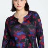 Kleding Cassis | T-Shirt Met Bloemenprint Zwart