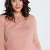 Kleding Cassis | Effen Trui Met Pailletten Oudroze