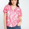 Kleding Cassis | T-Shirt Met Grafisch Motief Fushia