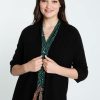 Kleding Cassis | Effen Cardigan In Viscose Met Sjaalkraag Zwart