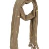 Accessoires Cassis | Sjaal Met Bladprint Beige