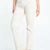 Kleding Cassis | Effen Sportswear Broek Met Riem En 5 Zakken Beige